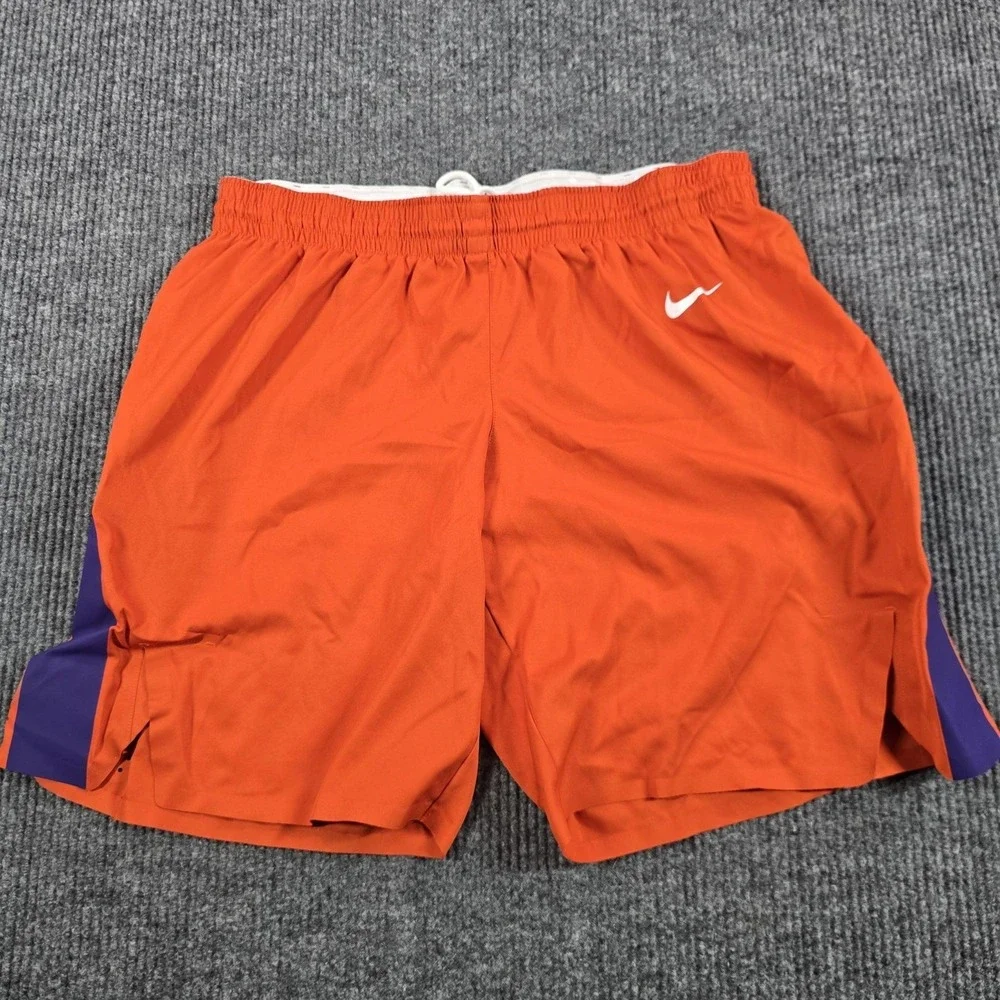 Clemson Tigers Shorts Womens 42 Orange NCAA Basketball Nike Player Issued USA